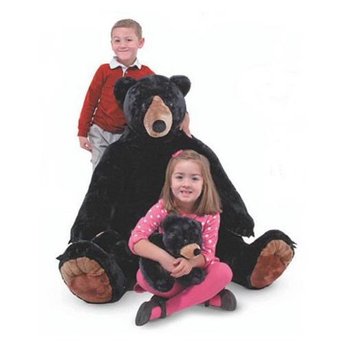 Black Bear and Cub 34 1/2-Inch Plush 2-Pack